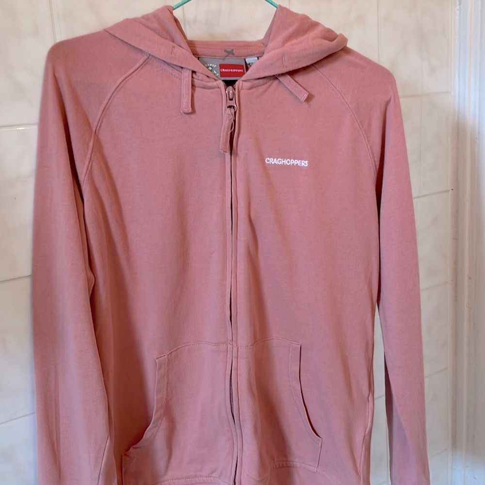 Craghoppers girls dusty pink hoodie in size 13